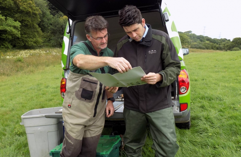 Scott out with the environment agency